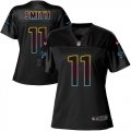 Wholesale Cheap Nike Panthers #11 Torrey Smith Black Women's NFL Fashion Game Jersey