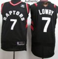 Wholesale Cheap Raptors #7 Kyle Lowry Black 2019 Finals Bound Basketball Authentic Statement Edition Jersey