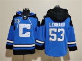 Cheap Men's Indianapolis Colts #53 Shaquille Leonard Blue Ageless Must-Have Lace-Up Pullover Hoodie