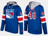 Wholesale Cheap Rangers #46 Rob O'Gara Blue Name And Number Hoodie