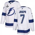 Cheap Adidas Lightning #7 Mathieu Joseph White Road Authentic 2020 Stanley Cup Champions Stitched NHL Jersey