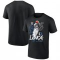 Cheap Men's Dallas Mavericks Black Luka Doncic Competitor T-Shirt