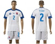 Wholesale Cheap Slovakia #2 Tesak Home Soccer Country Jersey