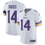 Wholesale Cheap Nike Vikings #14 Stefon Diggs White Youth Stitched NFL Vapor Untouchable Limited Jersey