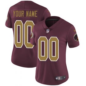 Wholesale Cheap Nike Washington Redskins Customized Burgundy Red Alternate Stitched Vapor Untouchable Limited Women\'s NFL Jersey