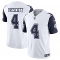 Wholesale Cheap Men's Dallas Cowboys #4 Dak Prescott Thanksgiving White 2023 F.U.S.E. Vapor Limited Stitched Football Jersey