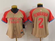 Women's Baltimore Orioles #2 Gunnar Henderson Cream 2024 All Star Limited Stitched Jersey