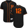 Wholesale Cheap Giants #12 Joe Panik Black Flexbase Authentic Collection Alternate Stitched MLB Jersey