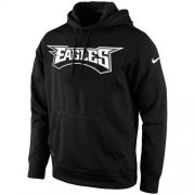 Wholesale Cheap Philadelphia Eagles Nike KO Wordmark Performance Hoodie Black