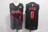 Wholesale Cheap Men's Portland Trail Blazers 0 Damian Lillard Nike Black 2019 Swingman City Edition Jersey