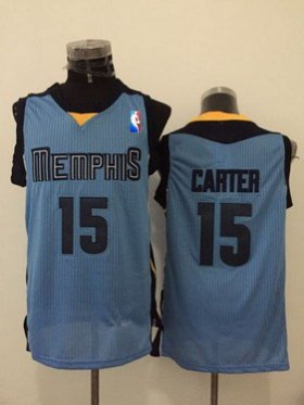 Wholesale Cheap Men\'s Memphis Grizzlies #15 Vince Carter Light Blue Swingman Jersey