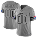 Wholesale Cheap Buffalo Bills Custom Men's Nike Gray Gridiron II Vapor Untouchable Limited NFL Jersey