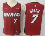 Wholesale Cheap Men's Miami Heat #7 Goran Dragic Red 2017-2018 Nike Swingman Ultimate Software Stitched NBA Jersey