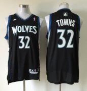 Wholesale Cheap Men's Minnesota Timberwolves #32 Karl-Anthony Towns Revolution 30 Swingman Black Jersey