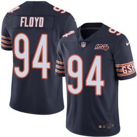 Wholesale Cheap Nike Bears #94 Leonard Floyd Navy Blue Team Color Men\'s 100th Season Stitched NFL Vapor Untouchable Limited Jersey