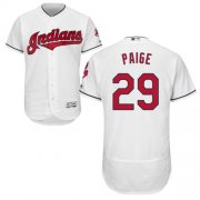 Wholesale Cheap Indians #29 Satchel Paige White Flexbase Authentic Collection Stitched MLB Jersey