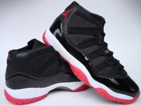 Wholesale Cheap Air Jordan 11 Retro Bred Shoes Black/Red