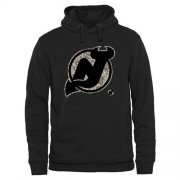 Wholesale Cheap Men's New Jersey Devils Black Rink Warrior Pullover Hoodie