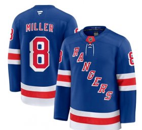 Cheap Men\'s New York Rangers #8 J.T. Miller Royal 2024-25 Home Stitched Hockey Jersey