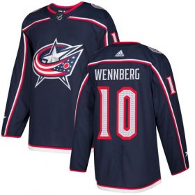 Wholesale Cheap Adidas Blue Jackets #10 Alexander Wennberg Navy Blue Home Authentic Stitched Youth NHL Jersey