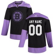 Wholesale Cheap Boston Bruins Adidas Hockey Fights Cancer Custom Practice Jersey Black