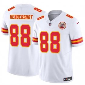 Men\'s Kansas City Chiefs #88 Peyton Hendershot White 2024 F.U.S.E Vapor Untouchable Limited Stitched Football Jersey