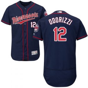 Wholesale Cheap Twins #12 Jake Odorizzi Navy Blue Flexbase Authentic Collection Stitched MLB Jersey