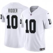 Cheap Men's Las Vegas Raiders #10 Desmond Ridder White 2024 F.U.S.E. Vapor Stitched Football Jersey