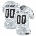 Cheap Women's Los Angeles Chargers Active Player Custom 2024 F.U.S.E Arctic Camo Salute To Service Limited Stitched Football Jersey(Run Small)