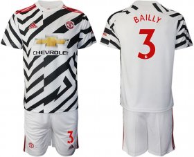 Wholesale Cheap Men 2020-2021 club Manchester united away 3 white Soccer Jerseys