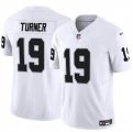 Cheap Men's Las Vegas Raiders #19 DJ Turner White F.U.S.E. Vapor Football Stitched Jersey