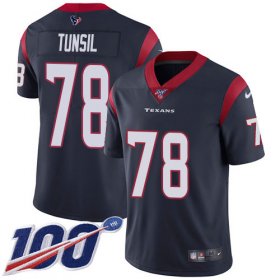 Wholesale Cheap Nike Texans #78 Laremy Tunsil Navy Blue Team Color Men\'s Stitched NFL 100th Season Vapor Untouchable Limited Jersey