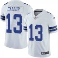 Wholesale Cheap Nike Men's Dallas Cowboys 13 Michael Gallup White Vapor Untouchable Limited Jersey