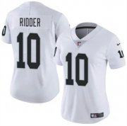 Cheap Women's Las Vegas Raiders #10 Desmond Ridder White Vapor Stitched Jersey(Run Small)