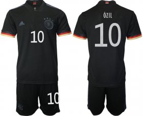 Wholesale Cheap Men 2020-2021 European Cup Germany away black 10 Adidas Soccer Jerseys