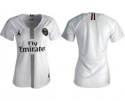 Wholesale Cheap Women's Jordan Paris Saint-Germain Blank Away Soccer Club Jersey