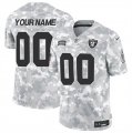 Cheap Men's Las Vegas Raiders Active Player Custom 2024 F.U.S.E Arctic Camo Salute To Service Limited Stitched Football Jersey