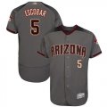 Wholesale Cheap Diamondbacks #5 Eduardo Escobar Gray Flexbase Authentic Collection Stitched MLB Jersey