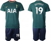 Wholesale Cheap Men 2020-2021 club Tottenham Hotspur away 19 green Soccer Jerseys