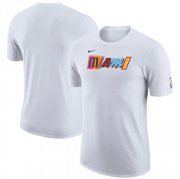 Cheap Men's Miami Heat White 2022-23 City Edition Essential Warmup T-Shirt