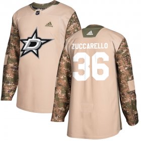 Wholesale Cheap Adidas Stars #36 Mats Zuccarello Camo Authentic 2017 Veterans Day Stitched NHL Jersey