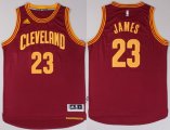 Wholesale Cheap Cleveland Cavaliers #23 LeBron James Revolution 30 Swingman 2014 New Red Jersey