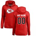 Cheap Women's Kansas City Chiefs Customize Red Hoodies