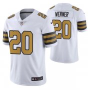 Wholesale Cheap Men's New Orleans Saints #20 Pete Werner White Color Rush Limited Stitched Jersey