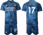 Wholesale Cheap 2021 Men Arsenal away 17 soccer jerseys