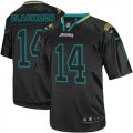 Wholesale Cheap Nike Jaguars #14 Justin Blackmon Lights Out Black Men's Stitched NFL Elite Jersey