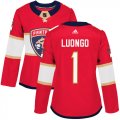 Wholesale Cheap Adidas Panthers #1 Roberto Luongo Red Home Authentic Women's Stitched NHL Jersey