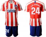 Wholesale Cheap Atletico Madrid #24 J.M.Gimenez Home Soccer Club Jersey