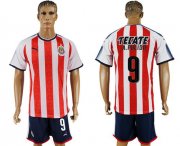 Wholesale Cheap Guadalajara #9 A.Pulido Home Soccer Club Jersey