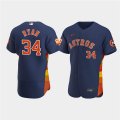 Wholesale Cheap Men's Houston Astros #34 Nolan Ryan Navy 60th Anniversary Flex Base Stitched Baseball Jersey